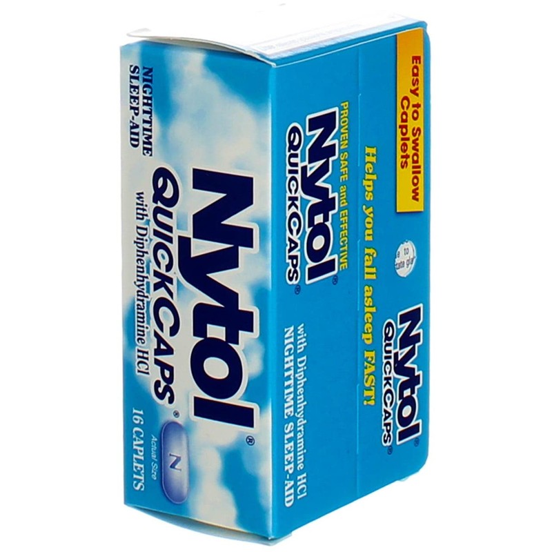Nytol QuickCaps Night Time Sleeping Aid, 16 Caps (Pack of