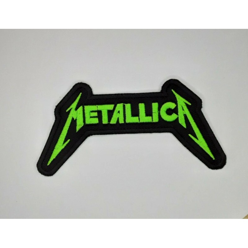 METALLICA Patch Neon Green Embroidered Iron/Sew on Thrash Metal Slayer