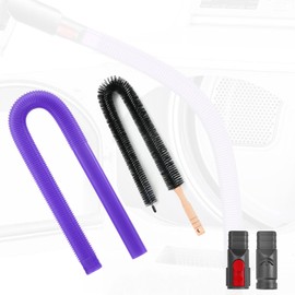 Qygba Dryer Vent Cleaner Kit Compatible with Dyson V15 V12 V11 V10 V8 V7, Dryer Lint Vacuum Attachment for V6 DC58 DC59, Flexible Crevice Tool for Small Crevice, with Dryer Lint Brush