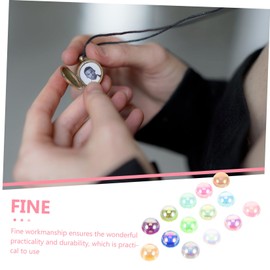 TEHAUX Professional Nail Adornment 200pcs Resin Domes Imitation Half Pearls Flatback for Home Decor