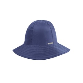 Navy Blue Reversible Rain Or Sun Style Bucket Hat