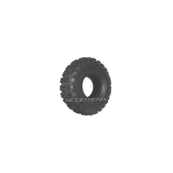 ScooterX 4.10-4 Knobby Dirt Tire - 2 Ply - for Gas Scooter, Go Kart, Pocket Bike [3115]