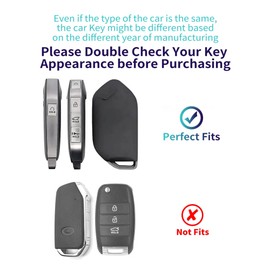 HAOYOUMEI Advanced soft TPU Key Cover is compatible with KIA 2023-2026 Telluride Carnival Sorento K4 K5 GT-Line and 2024-2026 EV9 Key (Blue Set)