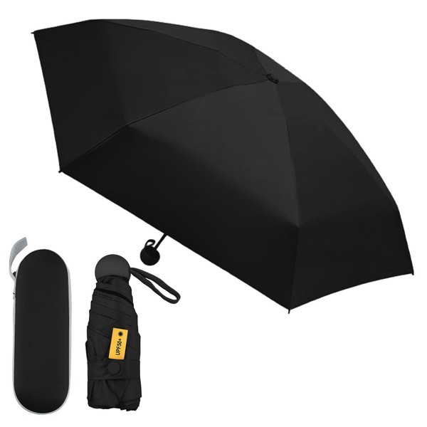 Wisebom Mini-regenschirm, Taschenschirme mit 6 Rippen Kleiner UV-regenschirm, Winddichter Regenschirm