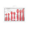 ezpz Developmental Utensils Set (Coral) - BPA Free Utensils -