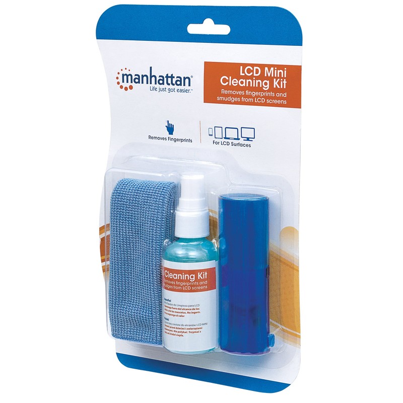 Manhattan ACCITL2250 Limpiador de Pantallas, LCD/TFT/Plasma, Microfibra, color Azul, 60cc