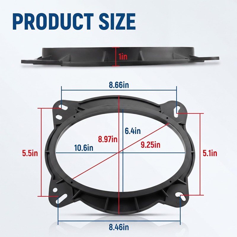 Immiper 82-8146 Speaker Adapter 6" x 9" for Select 2002-UP