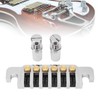 Guitar Bridge Tailpiece Reversible Wrap Around Saddle Bridge Stop Tailpiece