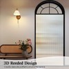 Windimiley Window Privacy Film Reeded Glass Window Clings Bathroom Frosted