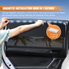 UHANBUT Car Front Side Window Sunshade, Magnetic Automotive Windshield Privacy
