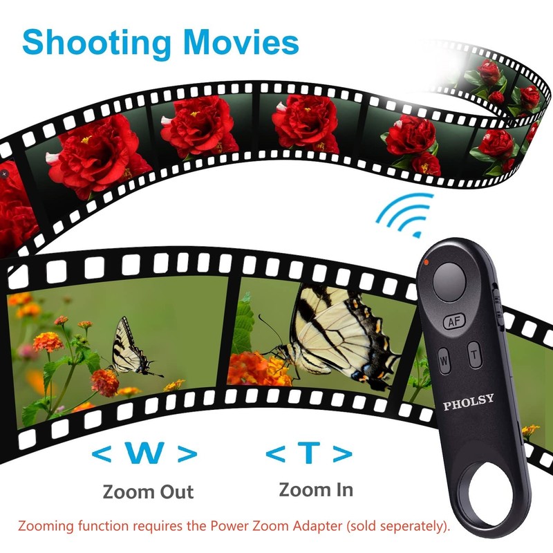 PHOLSY BR-E1 Bluetooth Camera Remote Control Wireless Remote Shutter Release