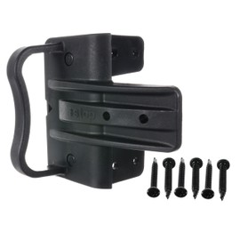 Advantage Industries Nylon Gate Stopper w/Best Grip Handle | for Vinyl/PVC Fences | Rubber Padding | Made of Strong Polymer | Left & Right Reversible | Black