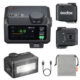 GODOX iT30Pro-F Flash Camera Flash, TTL Auto-Exposure 2.4GHz System 1/8000s High-Speed Sync Small Flash with Full Colour Touch Screen