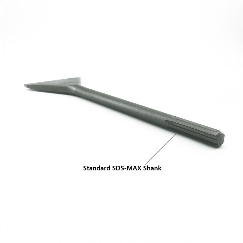 SPKLINE 4-1/2 Inch Wide Tile & Thinset Scaling Chisel SDS-Max
