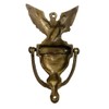 Schooner Bay Co. Antiqued Brass American Eagle Privacy Door Knocker,