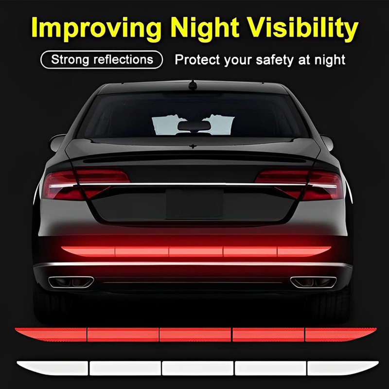 CGEAMDY Universal for Car, Strong Reflective Sticker, Red Strong Reflective