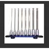 Eight tool 83BBL-S8,TAPER HEAD HEX SOCKET BIT 3/8" DRIVE 8pcs. set 3-10mm