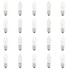 GutReise 20pcs AC E10 23V 3W 2700K Replacement Light Bulbs