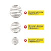 Luvilly 6PCS Stainless Steel Blender Balls for Protein Shaker Bottles,Mixer