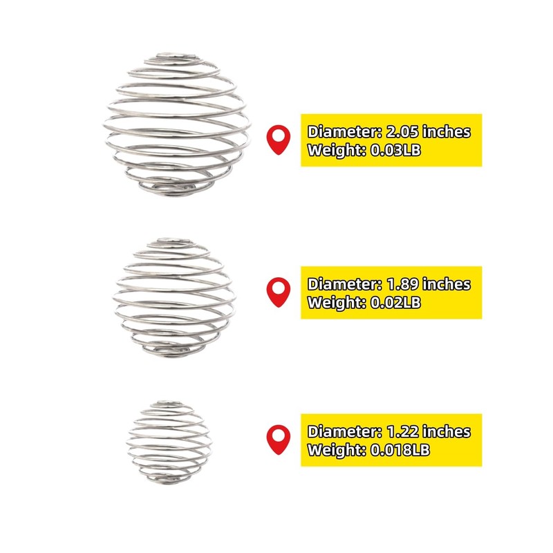 Luvilly 6PCS Stainless Steel Blender Balls for Protein Shaker Bottles,Mixer