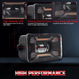 CHUSYYRAY Bumper LED Fog Lights Lamps DRL Crew Cab Pickup For Ford F150 3.5L 5.0L 2015