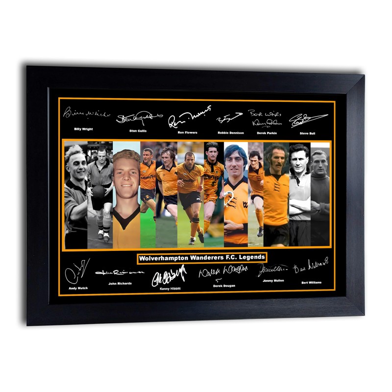 Stunning Quality Wolverhampton Wanderers Legends (Wolves) Signed/Autographed Print. Steve Bull