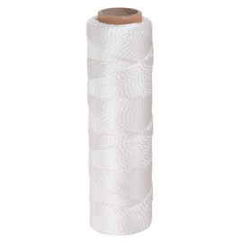 sourcing map Twisted Nylon Mason Line 1.5mm x 250 Ft Braided Twine String Lines for Fishing Gardening Crafting, White