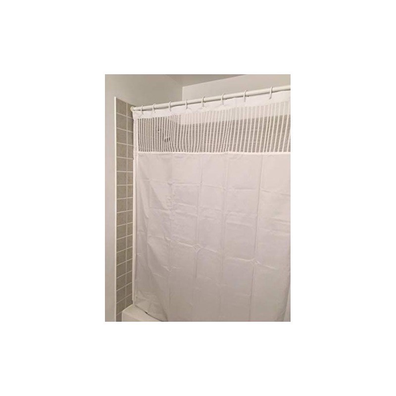 StayDry Systems Splash Guard Shower Curtain (38" Wide with mesh)