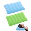 TPZORJX 2PCS Aufblasbare Kissen Camping Reisekissen Luftkissen Kopfkissen Velour Kissen Komfortables Reisekissen für Auto für Camping und Reisen aus Weichem Material(Blaue/Grün)