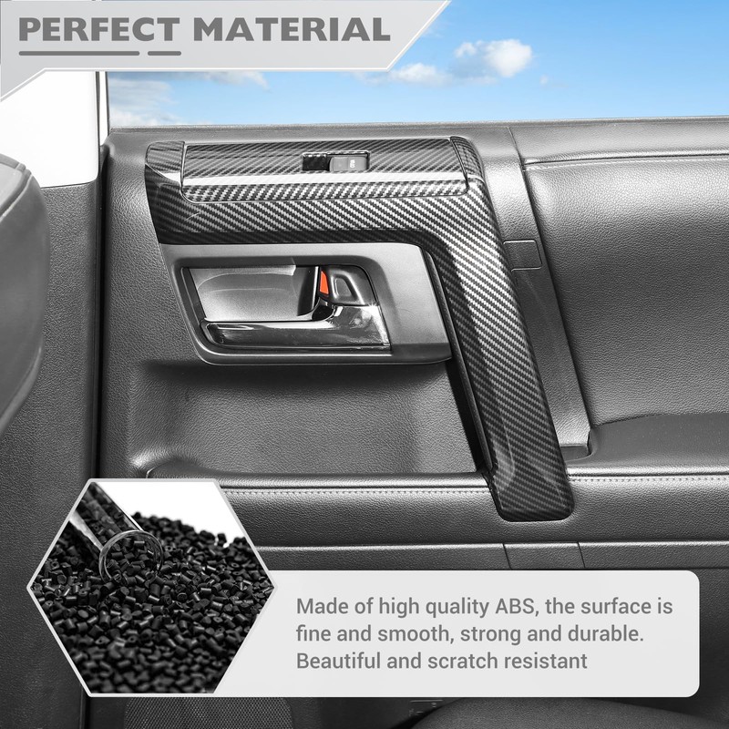 JeCar 8pcs for 4Runner Interior Door Handle Trim Kit for