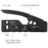 Enhanced Network Crimper Cabling Tool - RJ45 RJ11 Cutter Stripper