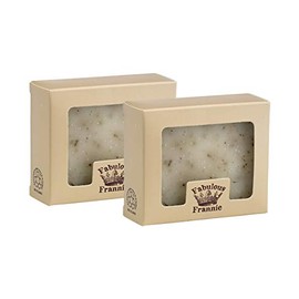 Fabulous Frannie Peppermint Essential Oil Herbal Soap Gift Set each made with Pure Essential Oil 4 Ounce (Pack of 2)