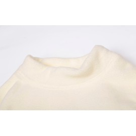 Mud Kingdom Little Girls Fleece Pullover Top Long Sleeve Mock Neck Casual Soft Winter Colorful Tie-dyed Size 7-8