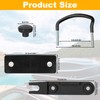 SUPRBIRD Roof Box Mounting U Bracket, 4 Pieces Universal Roof