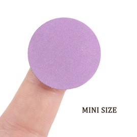 Kozelo 25pcs Premium Sanding Discs Hook and Loop - [1 Inch x 10000 Grits] Purple Sandpapers Mini Size for Jewelry Wood Metal Polishing