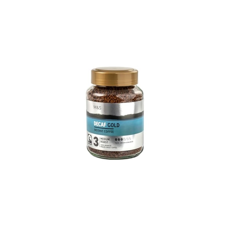 M&S Marks & Spencer Decaf Gold Instant Coffee Granules in