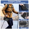Portable Folding Camp Stool with Side Pocket, Lightweight Foldable Camping