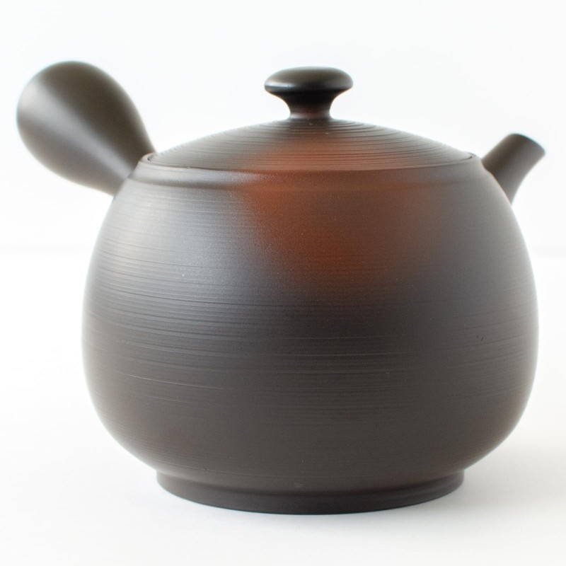 Tokoname Ware 270612 Bamboo Shun Kiln Teapot, Large Capacity, For