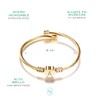 Clepsidra® Pulseras de mujer plateadas o rosadas personalizadas con inicial.