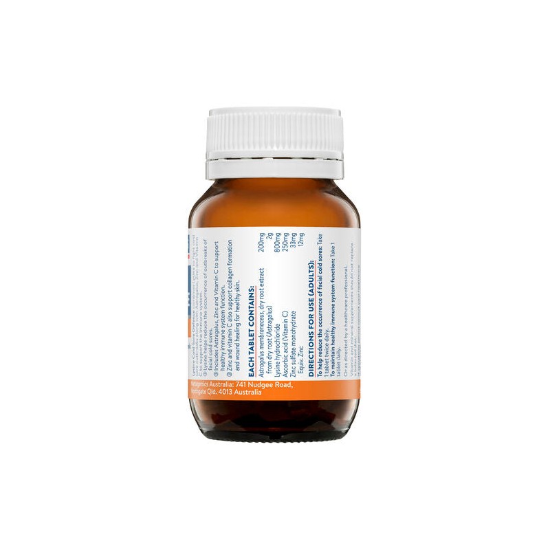 Ethical Nutrients Lysine Viral Cold Sore Defence 30 Tablets