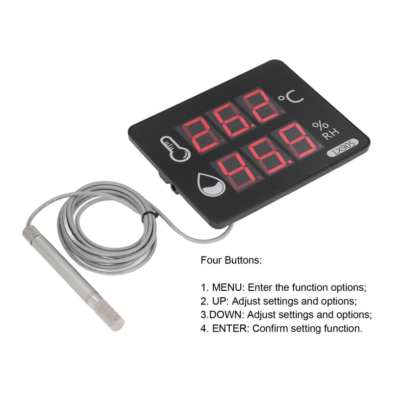 Thermometer Hygrometer Temperature Humidity Meter for Home Industry