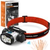 MAXME100® Dual Beam Headlamp 6000K, Floodlight and Spotlight, Digital Battery