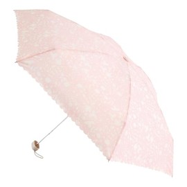 Moonbat [Esta] Rain Umbrella, Folding Umbrella, Women's, Commuting to Work or School, Flat Mini, Small Garden, 31-230-10345-22 Pink