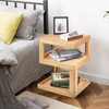 Ohoqiaqia New Modern Side Table, 3 Tier Minimalist End Table