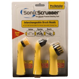 SonicScrubber BPD ProDetailer Cleaning Brush, 3-Pack