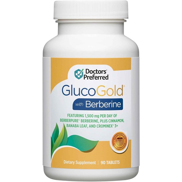 Glucogold with 1500 Mg per Day of Berberpure Berberine, Concentrated