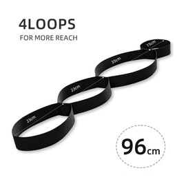 Banda elástica y correa de yoga para yoga, pilates y fascia