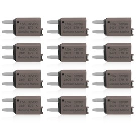 Nerites 7.5A Low Profile Mini Fuse Kit– Automotive 7.5A ATM Manual Reset Circuit Breaker Fuses for Boat, RV, Car, Truck, DC 12V/32V 7.5 Amp Manual Resettable Blade Assortment Kit with Resettable Fuses