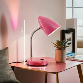 Premier Housewares Flexi Desk Lamp - Pink