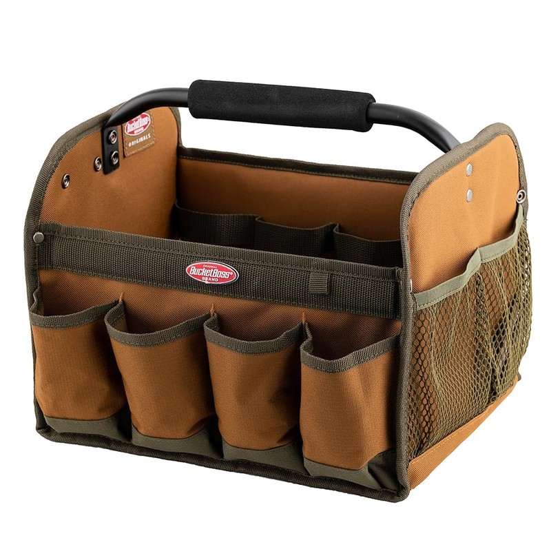 Bucket Boss Gatemouth Tool Tote in Brown, 70012, 11 liters